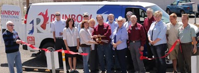 Rainbow International Restoration ribbon-cutting