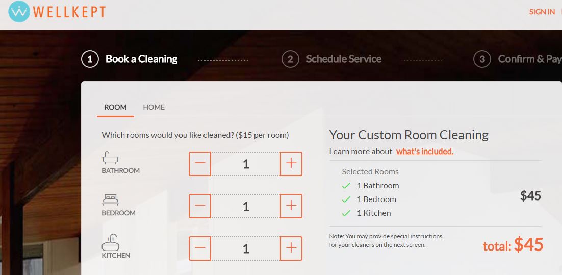 Get your home cleaned for $15 a room